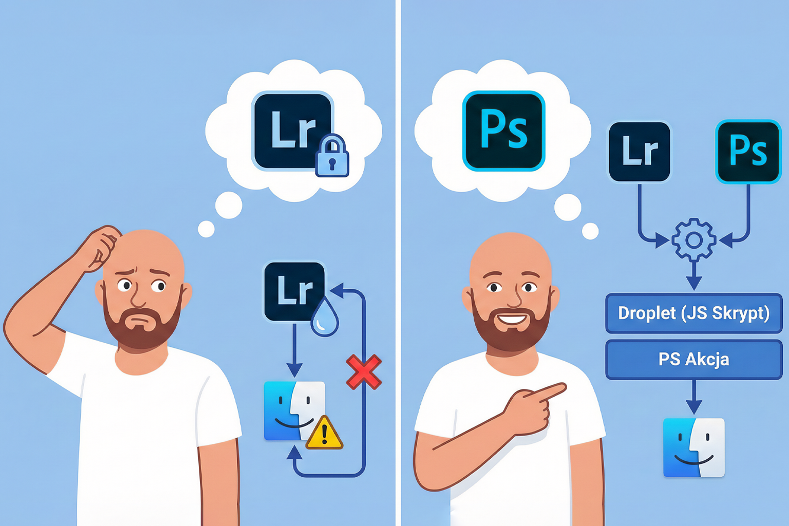 Akcje Photoshopa z poziomu Lightrooma – Re-używalny Droplet